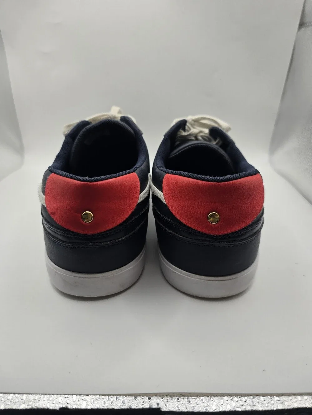 Lacoste Navy Boat/deck Preppy Nautical Leather Lace Up Sneakers. Mens 11